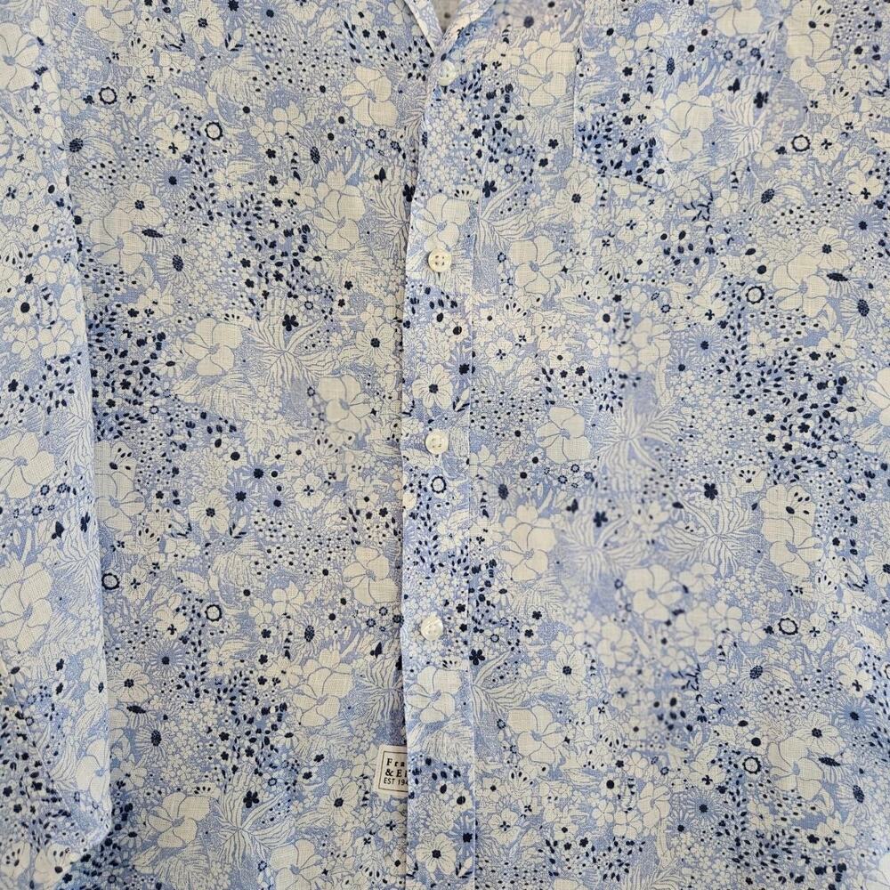 Frank & Eileen Eileen Floral Linen Button-Up Shirt XS - Picture 5 of 10